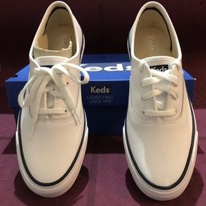 Surfer Leather White Keds
